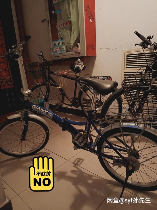 捷安特Giant自行车20寸。折叠自行车。