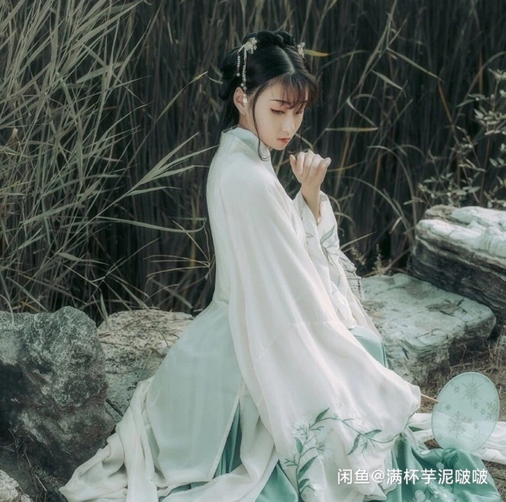 汉服杜若汉服女古风广袖长裙樱花仙女套装学生...