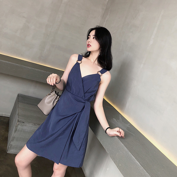 SIXONE 极简主义 连衣裙2018夏新...