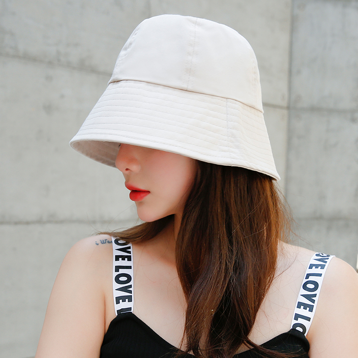 秋冬盆帽女夏季韩版潮水桶遮脸渔夫帽子女冬天...