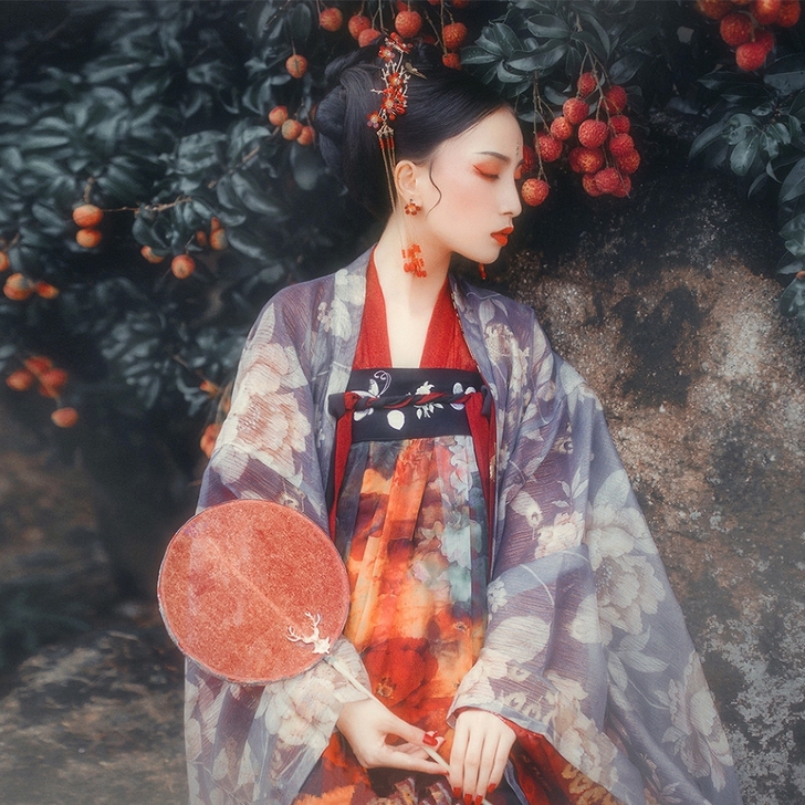 司南阁 胭脂唐制汉服古装女齐胸襦裙