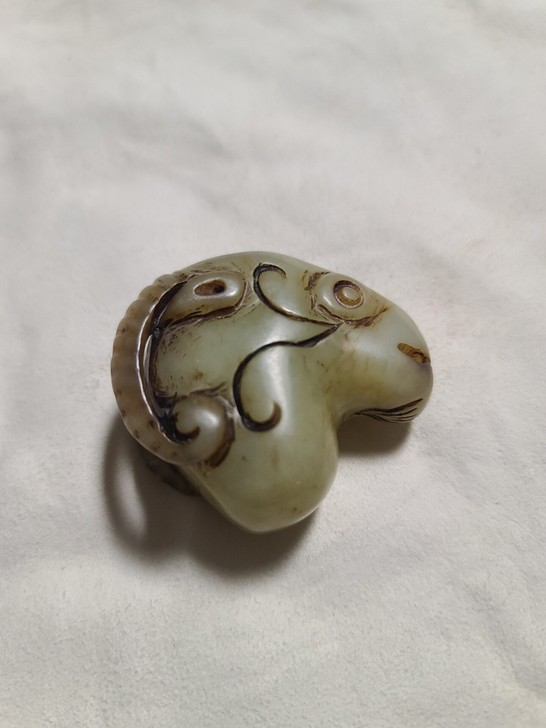 玉羊 玉雕羊头 最低价 处理