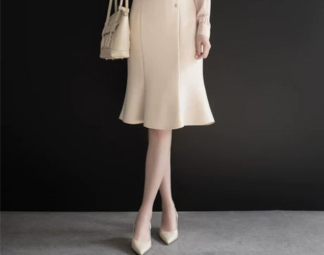 【38活动价】2021春季新款荷叶边雪纺鱼...