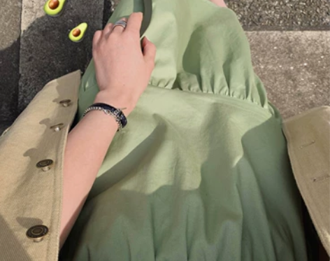 iWiNG定制 棉质荷叶边日式搭配 工装裙...