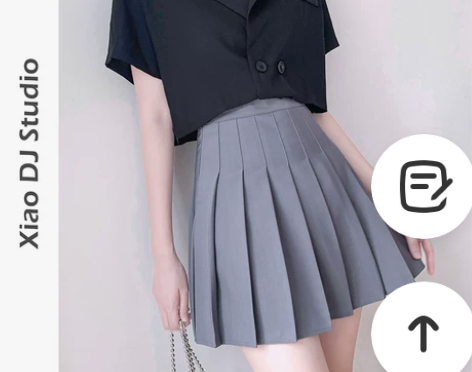 【两种长度】百褶裙女春秋学生高腰a字 显瘦...