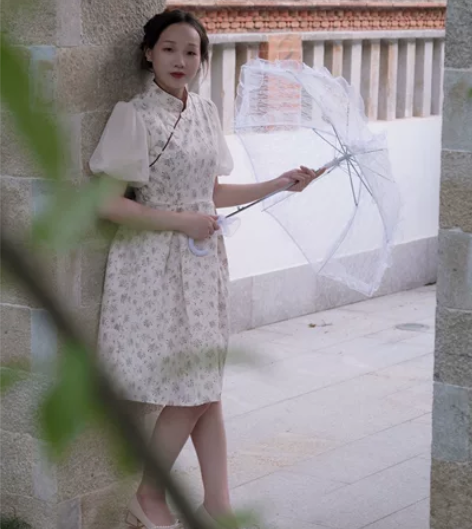 国风复古女装2022夏季新款文艺范温柔风日...
