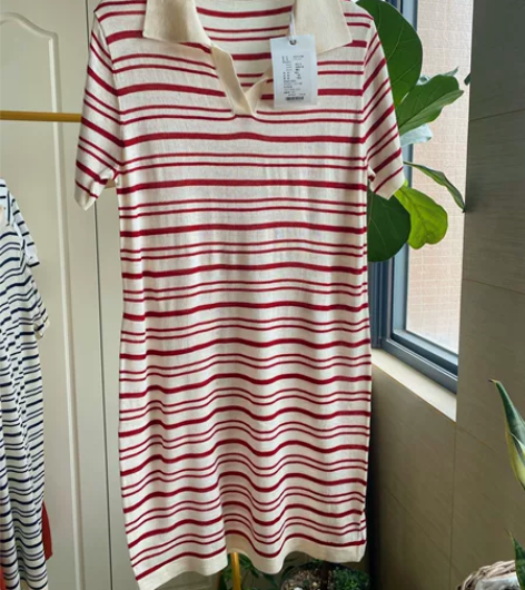 30%羊毛的针织裙，复古文艺风，仅此一件清...