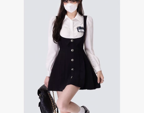 学院风裙 学院风短裙画解WAHJUIS 校...