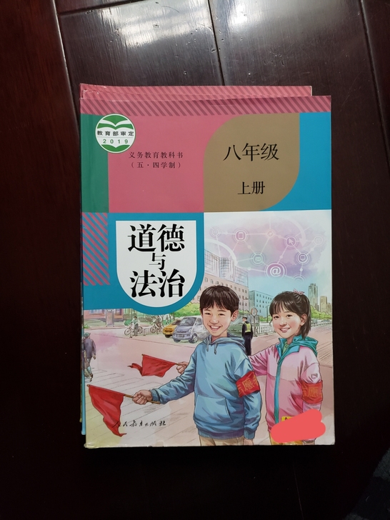 八上至九下四册道法书,内含丰富笔记!
