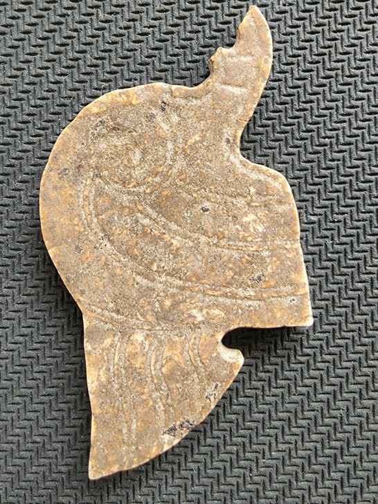 古玉老玉古董古玩收藏高古玉商代鸡骨白玉雕鹦...