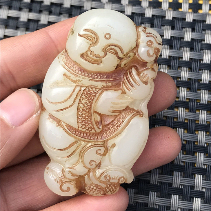 仿玉石挂件古玩古董收藏老物件古玉老玉吊坠玉...