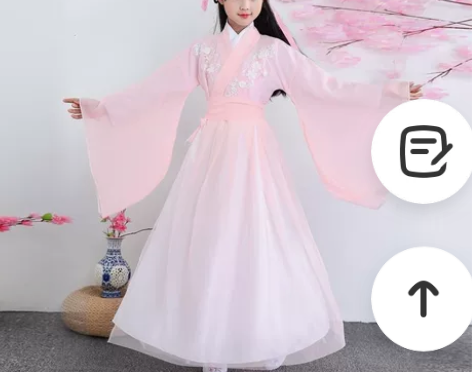 儿童汉服女童古装超仙襦裙春夏装中国风樱花公...