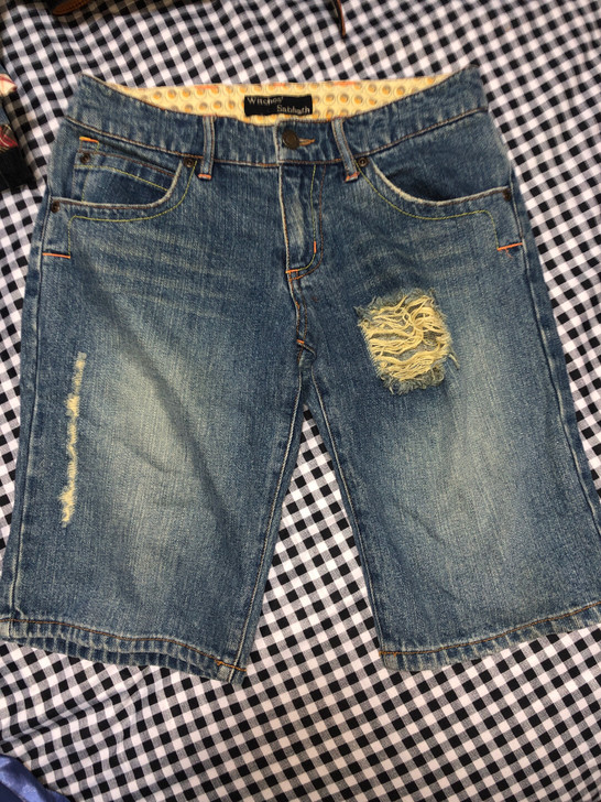 vintage古着牛仔短裤，日本的。高质量...