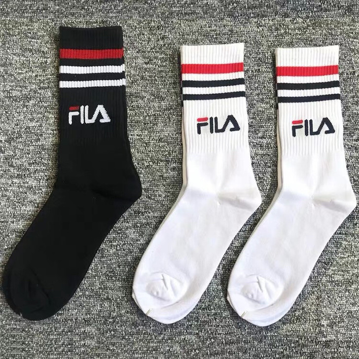 斐乐袜子 FILA长袜斐乐街舞滑板原宿风三...