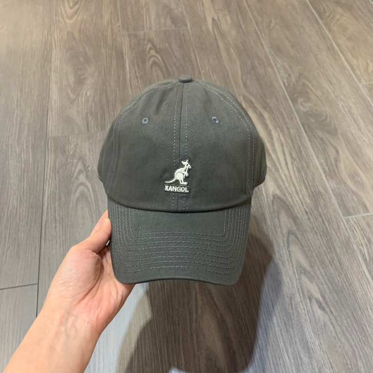 闲置袋鼠kangol鸭舌帽弯檐灰色棒球帽 ...