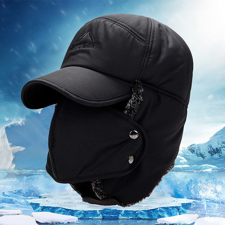 冬天雷锋帽东北防寒男女士帽子护耳加厚保暖冬...