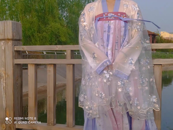 樱洛茗月萱齐胸襦裙套装汉服女刺绣正品春夏秋...