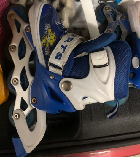 溜冰鞋儿童全套装男童女童轮滑鞋旱冰可调大小...