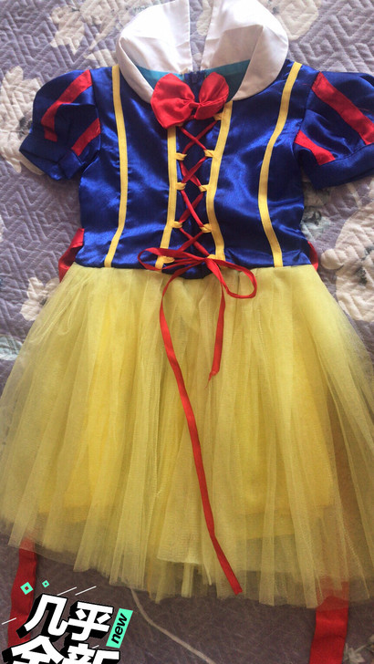 暑假到啦，迪士尼必备，白雪公主裙 质量不错...