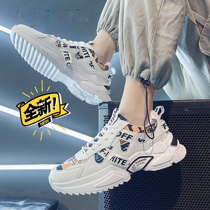 男鞋2021夏季新款老爹鞋男百搭休闲鞋 3...