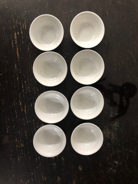 创汇时期，德化白瓷钢印杯子，底部钢印老夫子...