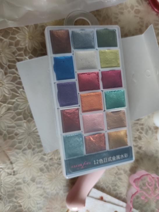珠光金属水彩全新没用过