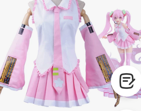 樱初音未来cos服 全新现货 感兴趣的话点...