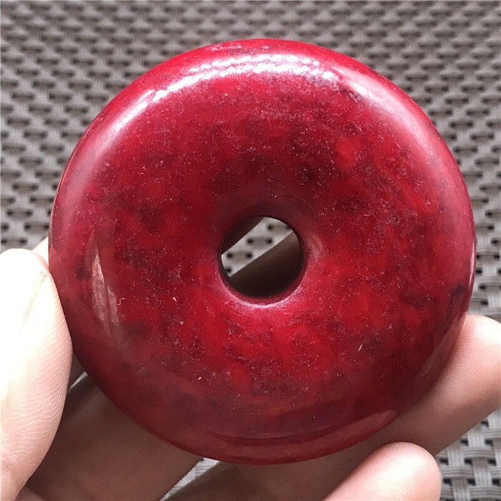 岫玉平安扣挂件古典玉雕工艺品摆件古玉老玉复...