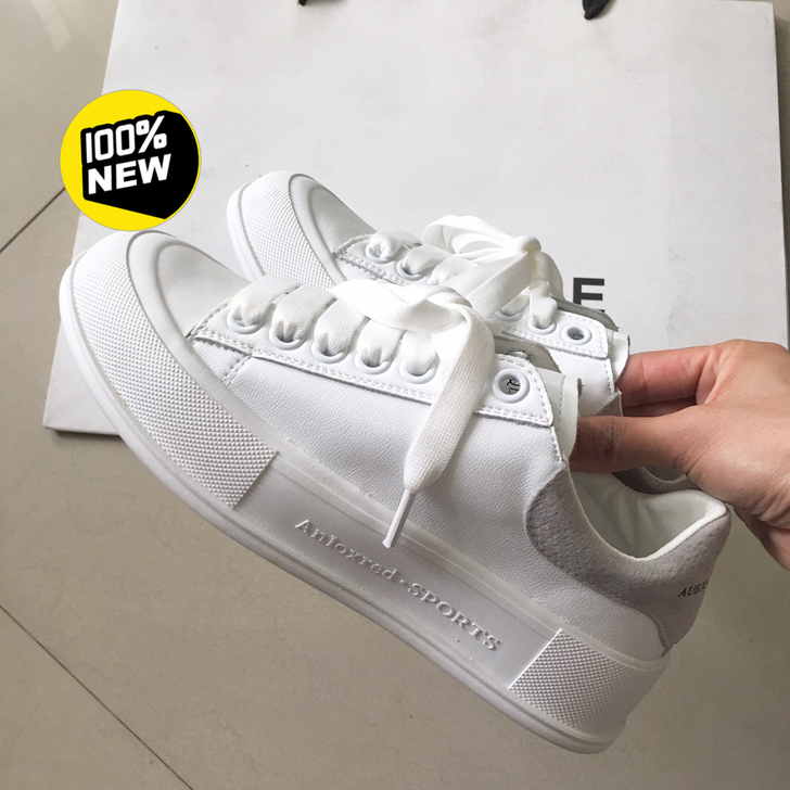 小白鞋真皮显脚小百搭板鞋休闲鞋,当季的新款...