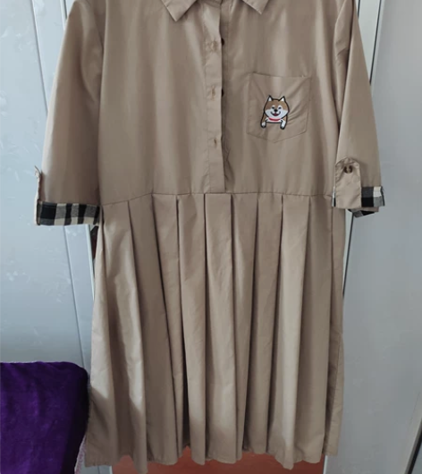 逗酱原创【柴犬物语】复古童趣中性风奶咖色衬...