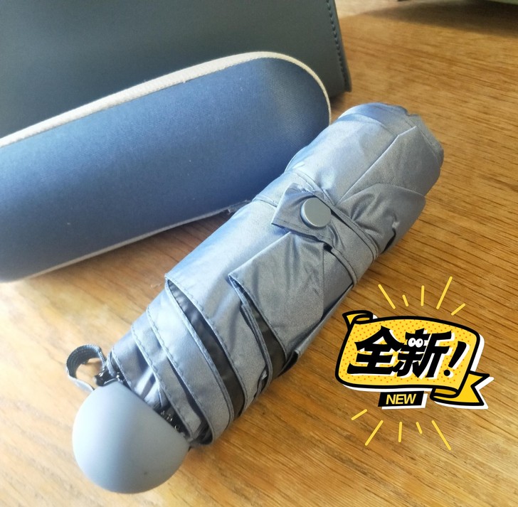 太阳伞胶囊伞小巧便携五折防晒防紫外线遮阳伞...