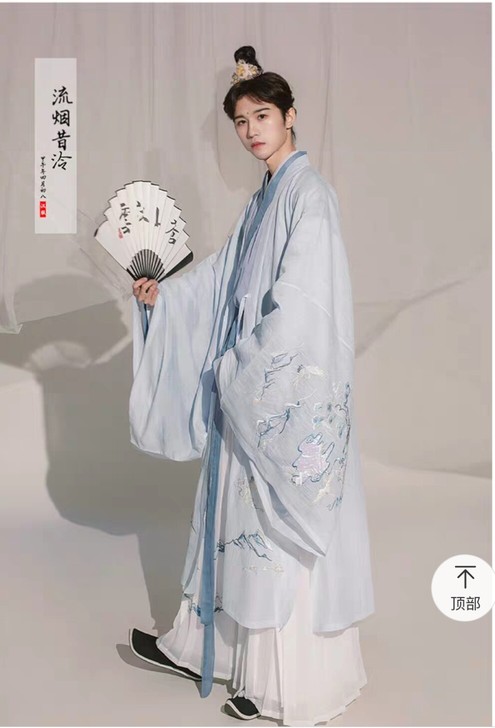 男款汉服，流烟昔冷流烟昔泠-春风顾，魏晋大...