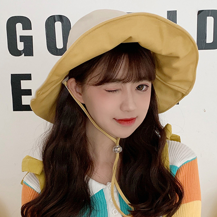 渔夫帽女韩版百搭潮帽子大沿日系网红款遮脸新...