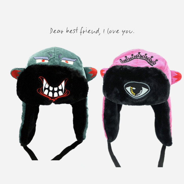 雷锋帽男冬季加厚骑车棉帽子女潮韩版可爱保暖...