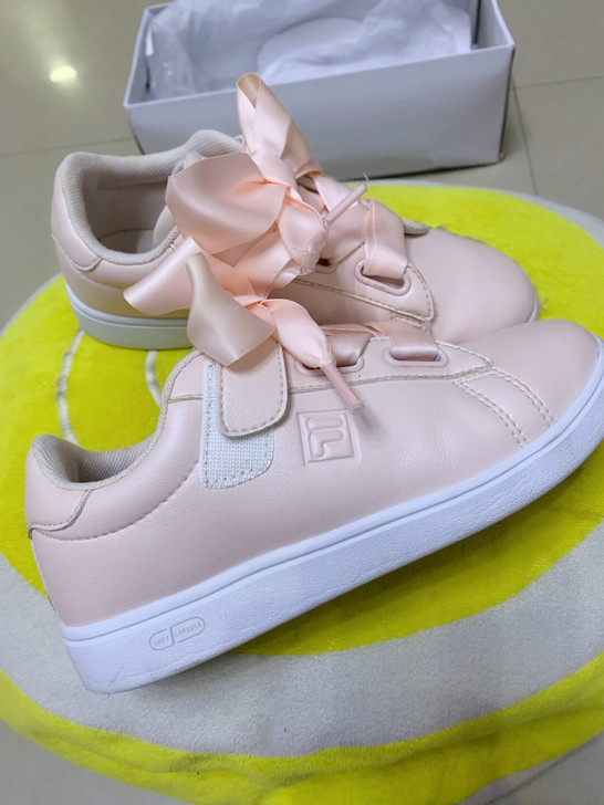 斐乐FILA女童皮鞋1y 32码蝴蝶结皮鞋