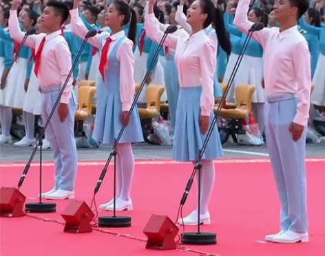 儿童小学生诗歌朗诵蓝白制服大合唱主持演出服...