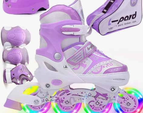 L－pard/捷豹 直排轮 8成新，小孩子...