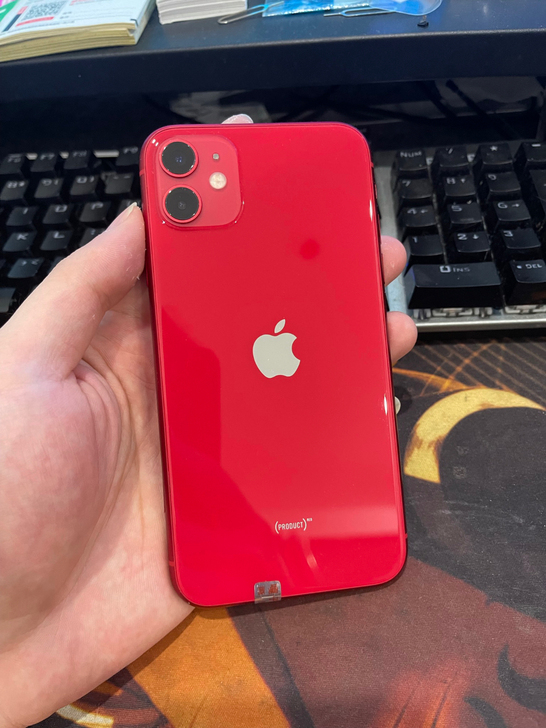 iphone11红色64G黑解无锁95新靓...