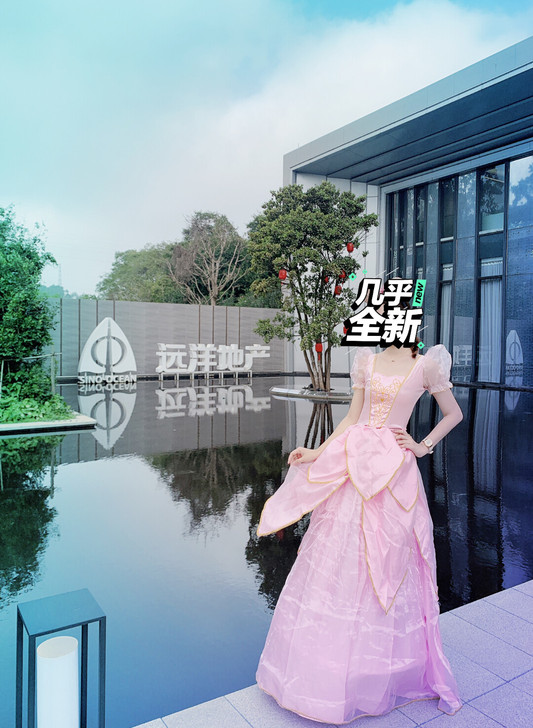 新款万圣节仙女白雪公主裙迪士尼贝尔灰姑娘皇...