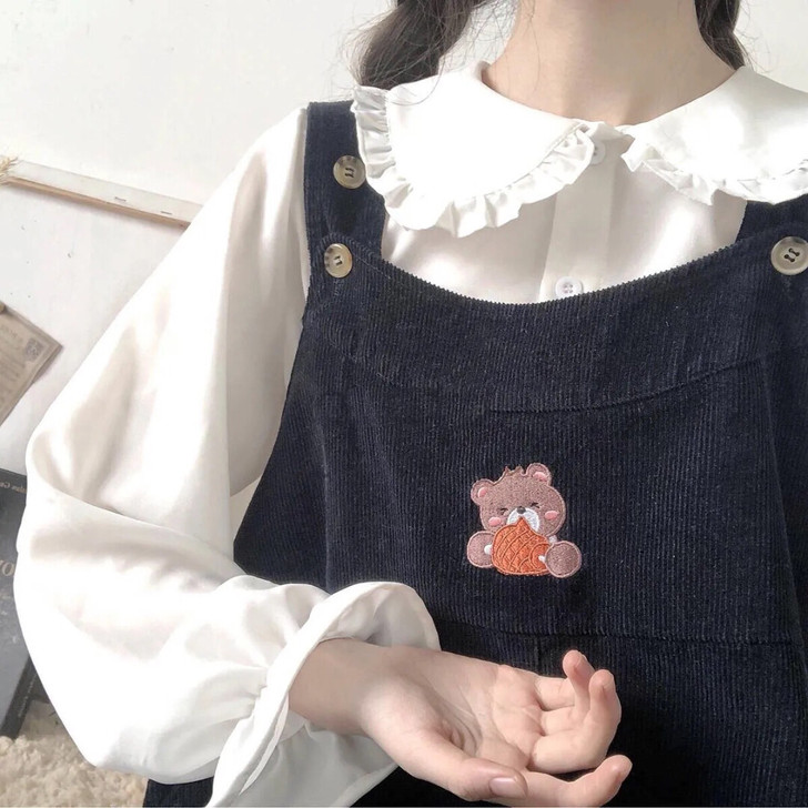 jk长袖雪纺衬衫秋洛丽塔软妹可爱少女学生韩...