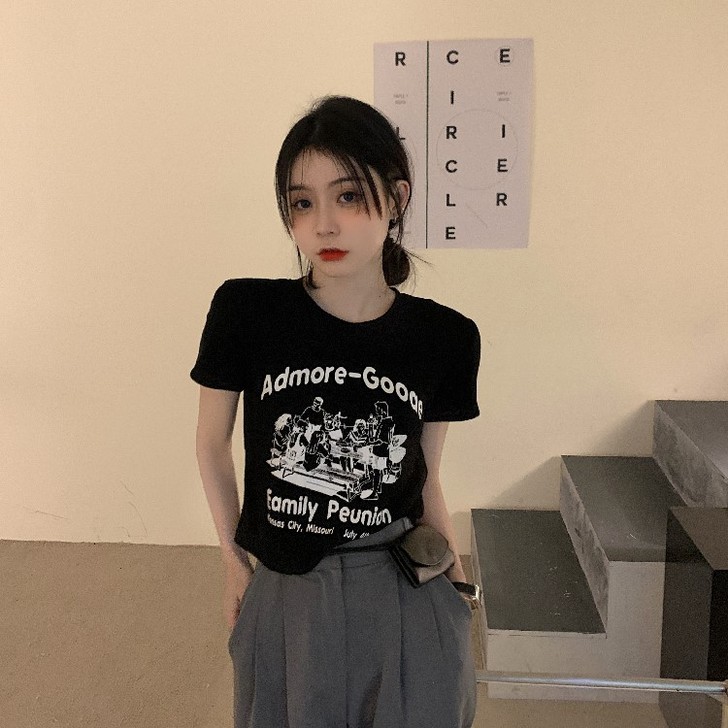 晶美雅 蕾丝雪纺衫