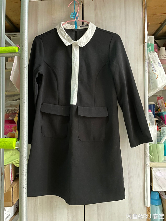 韩都衣舍 | 黑色长袖连衣裙，穿过一次，逛...