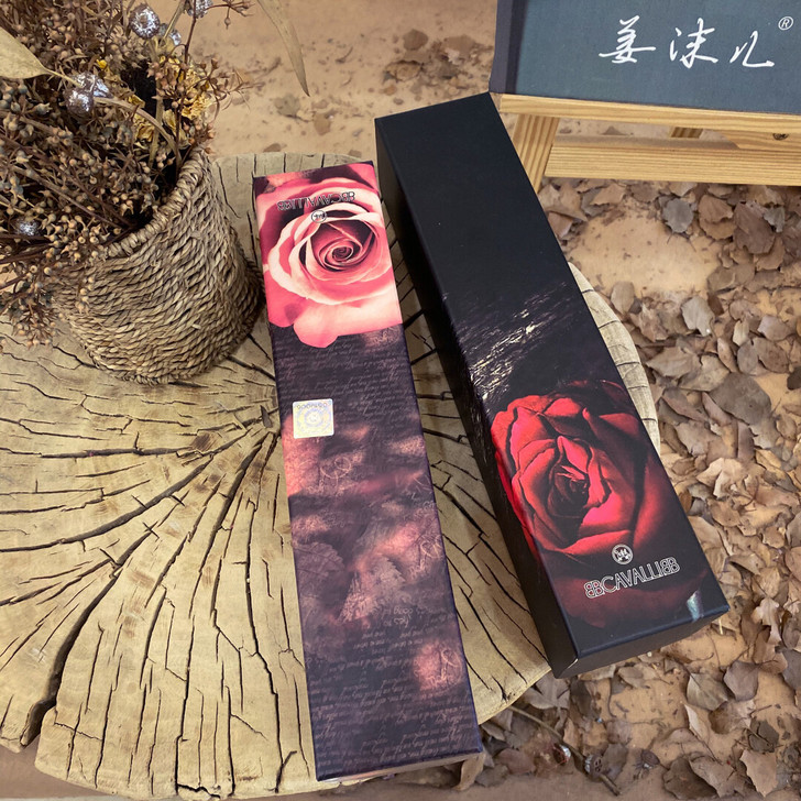 全新礼盒伞，全自动黑胶，复古风玫瑰花，骨架...