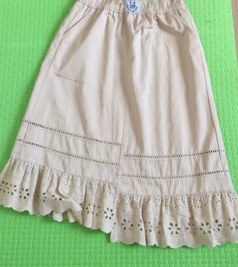 牛仔半身裙女高腰显瘦开叉a字裙子中裙ins...