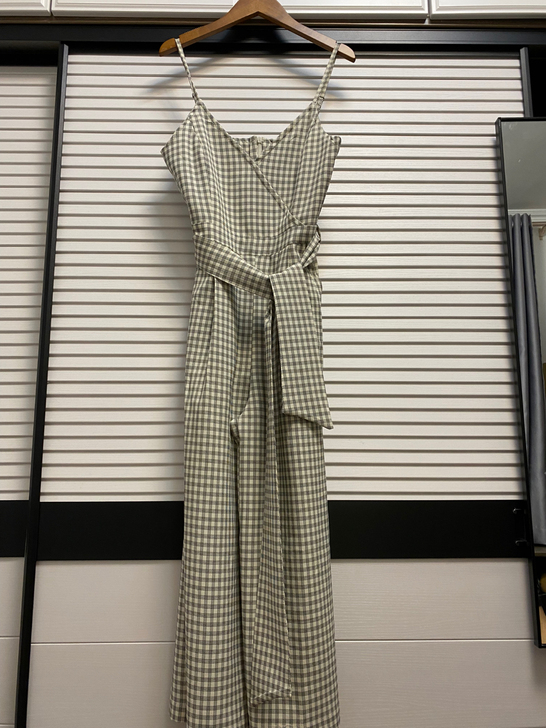 高腰 吊带连体裤