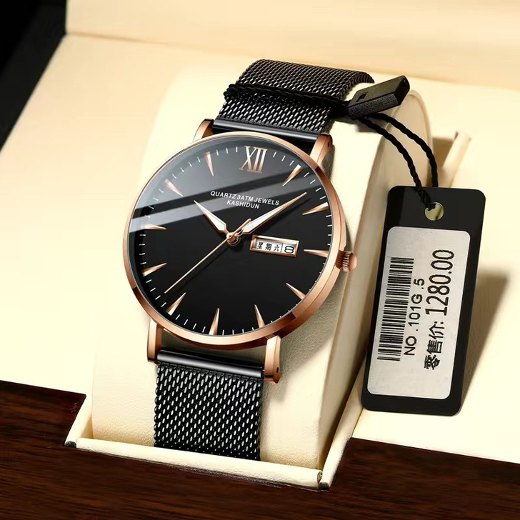 正品包邮 休闲商务时尚男士手表防水夜光钢带...