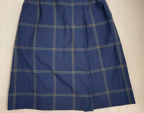 复古格纹半身裙格子中裙 码数如图四，自己参...