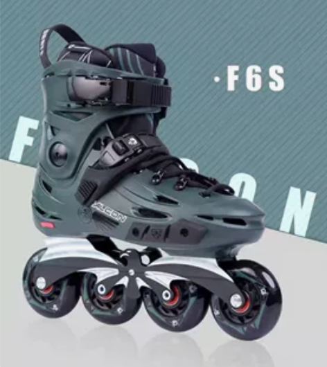 正品飞鹰F6S轮滑鞋成人刹车平花休闲专业直...