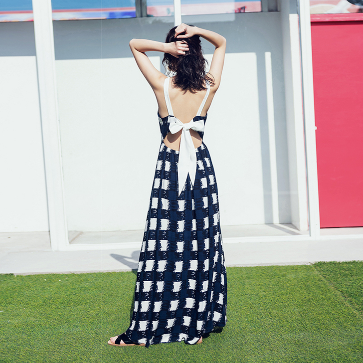 很仙的法国小众连衣裙超仙气质海南三亚沙滩裙...