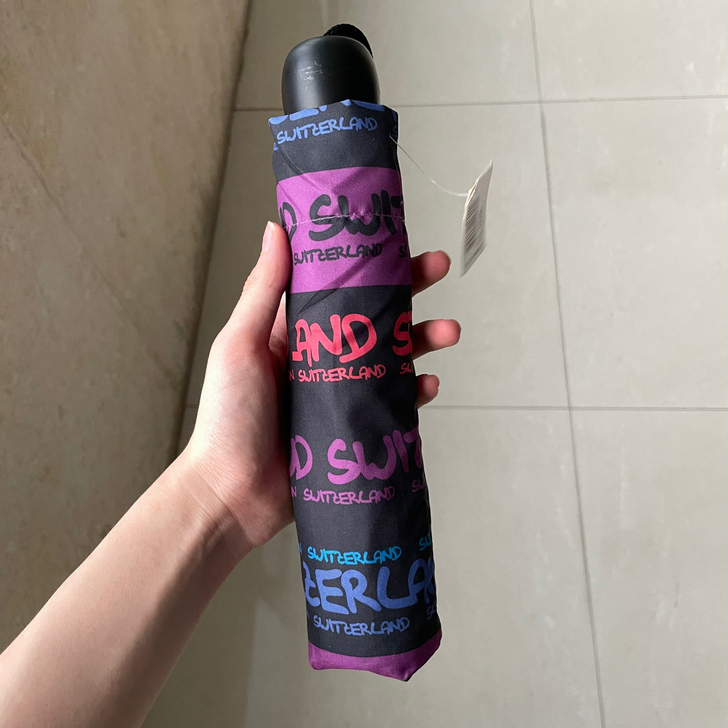 瑞士 涂鸦字母折叠雨伞